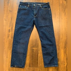 Dark Wash Straight Leg Levi Jeans